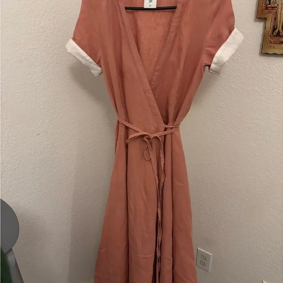 Son de Flor Vintage Pink Wrap Dress - Picture 2 of 6